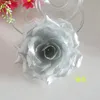 100pcs 10cm 20colors Silk Rose Artificial Flower Heads Högkvalitativ DIY blomma för bröllopsvägg bågbukett dekoration blommor