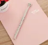 Creatieve briefpapier schattige high-legged kat neutrale pen leren briefpapier cartoon pen kwaliteit handtekening pen 100pcs / lot WL181