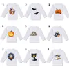 2019 nuovo Halloween bambino bambini T-shirt zucca fantasma stampa camicia bambini desiigner vestiti vacanza cartone animato a maniche lunghe T-shirt bianca M025
