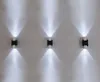 Modern 2W LED Aluminum Wall Lamp Creative Hallway Bedside Aisle Corridor Background Lighting