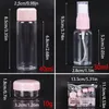 7PC / SET Travel Mini Makeup Kosmetyki Krem Krem Butelki Plastikowe Przezroczyste Puste Makijaż Pojemnik Butelka Akcesoria Travel 3 kolory