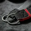Frosted Leather Auto Car Keychain Keyring Holder Fit for VW R Logo2115029