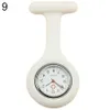 Partihandel-Ny söt silikon sjuksköterska Klocka Brosch Fob Pocket Tunic Quartz Movement Watch N76y