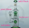 hookah Color Glass Vapor Bong with Mobius Percolator Purple Pink Blue banger recycler water pipe oil rig black matrix tall bubbler