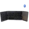 Tragbare dreifach zusammenklappbare Bluetooth-Tastatur, kabellose Mini-faltbare Touchpad-Tastatur für IOS/Android/Windows iPad Tablet