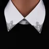 I-remiel Vintage Moda Triángulo Camisa Collar Pin Para Hombres Y Mujeres Ahuecado Corona Broche Esquina Emblema Accesorios De Joyería T190622