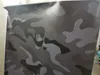 Premium Black Grey Camo Vinyl Wrap Car Motorcycle Decal Mirror Camouflage Vinyl Car Sticker con Air Release Foil280w