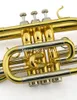 Jyco-E100 BB Tune Trompeta Cornet Brass Gold Metropleatedプロの楽器マウスピースを備えた専門の楽器送料無料