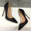 Black serpentine thin-heeled pointed high-heeled shoes 12CM super high-heeled fashionable sexy banquet women's shoes customized 33-44 yards