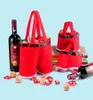 Christmas Decorations Atceawit 39X22CM Big Handbag Wine Bottle Bag Santa Pants Trousers Candy Gift Bags Package Decor Supplies1