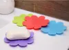 Porte-savon en Silicone en forme de fleur 3D, antidérapant, Articles de salle de bain à domicile, multicolores WB63
