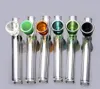 12 cm Length Hookahs Random Color Multicolor Gourd Shape Glass Tobacco Pipes Smoking Accessories Without Fee Mini Pipes