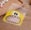 2019 100Pcs Cute Big Teech Mouth Monster Plastic Bag Wedding Birthday Cookie Candy Gift Packaging Bags OPP Self Adhesive Party Favors