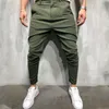 MENS JOGGER Fashion Pants Ny Solid Color Straight Casual Byxor Slim Fitness Long Pants Size S-2XL