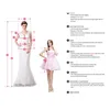 Abiti Quinceanera rosa blu baby 2020 Abiti da ballo in maschera a maniche lunghe in pizzo con scollo a V Dolce 16 Abito da spettacolo principessa per ragazze 9103363