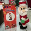 Shaking Hip Music Electric Santa Electric Shaking Buttock Musical Santa Claus Kids Hip Twisted Toys Xmas Desk Decoration Toy