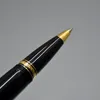 Luxury Bohemies-serien Classics Black Resin Rollerball-penna Rullebollspennor Brevpapper Skriva kontorsmaterial med diamant och serienummer på klämman