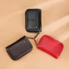 Cow Leather Business Card Holder MenWomen Zipper BlackRedCoffee Credit Card Wallet 2019 Retro BankIDCredit Card Holder 1PCS O6348365