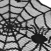 Black lace aranha web tablecloth halloween toalha de mesa casa decoração lareira lenço cachecol tablecloth capa festa decoração bh2408 tqq