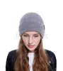 Brief Gedruckt Beanie 6 Farben Imitiert Nerz Beanie Frauen Winter Warme Kappen Gestrickte Hüte DC982