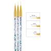 7/9/11/15mm فن الأظافر بطانة فرشاة اللوحة زهرة الرسم خطوط فرنسية الشبكة الشبكة acrylic UV Gel Pen Diy Manicure Tools XBJK1912