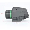 Taktisk LED -ficklampa gr￶n r￶d lasersikt f￶r 20 mm j￤rnv￤g mini pistol ljus lanterna airsoft light258m