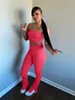 Plus size 2X Women summer chest wrap+flared pants two pieces set fashion bra bell-bottom trousers sexy vest top split boot cut leggings 2763