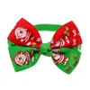 Pet Christmas Decor Bowtie Collar Cat Dog Regulowany Neck Pasek Bowtie Christmas Pet Collar Bow Tie Cat Dog Grooming Akcesoria BH0304 TQQ