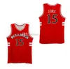 FTS Bulldogs Lisesi J. Cole # 15 Basketbol Forması Beyaz Kırmızı Siyah Lacivert Retro Erkek Dikişli Özel Herhangi bir Numara Ad Adseys
