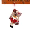 Christmas Stocking Mini Sock Santa Claus Candy Gift Torba Xmas Drzewo Wiszące Wisiorek Drop Ornament Dekoracje do domu