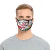 maschera del fronte di modo di Natale stampa maschere anti-polvere anti-nebbia maschera stampa resistente all'acqua progettista ghiaccio faccia trasporto libero