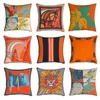 orange sofa pillows