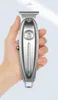 Cortadora de pelo profesional Kemei, cortadora de cuchillas de acero al carbono de Material metálico de cuerpo completo, carga USB adecuada para grabar empujando 296a