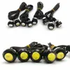 23mm 18 mm Bil Eagle Eye DRL LED Dagtid Running Lights LED 12V Backup Reversering Parkering Signal Bolt på skruv Automobiles Lampor DRL