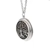 1pc Tree of Life Essential Oil Diffuser Locket Necklace Pendant Collections Aroma Jewelry XSH52413695975