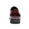 Scarpe brogue con punta ad ala in vera pelle di mucca stile inglese da uomo Scarpe formali Calzature maschili Zapatos Hombre Vestir Nero Rosso