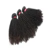 9A Afro Kinky Curly Hair Extension 3 Pacotes ou 4 Pacotes Brasileiro Indiano Malaio 100 Cabelo Humano Virgem Cor Natural 828inch1768963