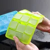 Silicone Ice Molds 15 Lattice Portable Square Cube Chocolate Candy Jelly Mold DIY Ice Cube Mold Square Shape Silicone Ice Tray Fruit Lattice