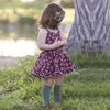 Desgaste 2019 vestido de la manera vestidos de niña bebé Niños ropa casual falda de los nuevos niños de 80 cm-110 cm envío