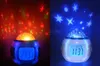 Novelty Lighting Colorful Music Starry Star Sky Projection projector with Alarm Clock Calendar Thermometer gift Christmas