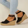 Wedge Sandal Woman Sandals Thick Bottom Heighten Shoe Boximiya National Clan Style Summer Vogue Relaxed US5~US11