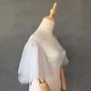 Bolero da sposa azzurro cielo Nuovo arrivo Accessori da sposa fata Bolero da sposa estivo con ricamo allacciato sul retro