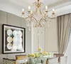 Nowoczesna lampa kryształowa żyrandol do salonu Luksusowe złote okrągłe drewniane żyrandole łańcucha ze stali nierdzewnej oświetlenie myy