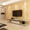 Rotolo di carta da parati geometrica 3D a strisce moderne per camera da letto, soggiorno, decorazioni per la casa, carta da parati a righe in rilievo, sfondo per divano TV