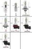 Muxall LED CSP Mini H7 LED Lamps For Cars Headlight Bulbs H4 H8 H11 Fog Light HB3 9005 HB4 Ice Blue 8000K 3000K Auto 12V