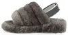 Designer-Otlee Leopard Slide Dames Dame Girl Seashell Pink Charcoal Lantana Multi Sneeuwschoenen Slippers