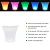 7 couleurs LED nouveau 5L étanche en plastique LED seau à glace barres de couleur boîtes de nuit LED éclairer Champagne seau à bière Bars fête de nuit274w7690323