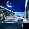 3D Soggiorno Camera da letto soffitto Wallpaper Papel De Parede notte cielo la luna soggiorno soffitto camera da letto murale