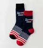 Kadın Trump 2020 Mürettebat Çorap Çizgili Yıldız ABD Örgü Spor Çorap Çorap Hip Hop Amerikan bayrağı Çorap Streetwear LJJA2340