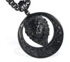 Earrings & Necklace New Lion Sculpture Suspension 316L Stainless Steel Suspension for Men and Women166a